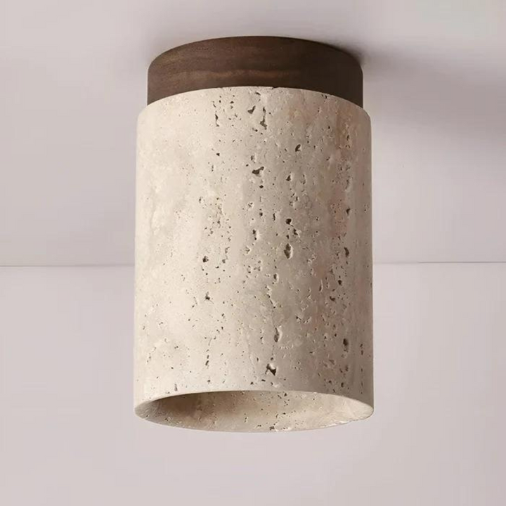 Trendy Round Japanese Style Ceiling Lamp - ZenLight-Brown-Warm light (3000K)-State of Style
