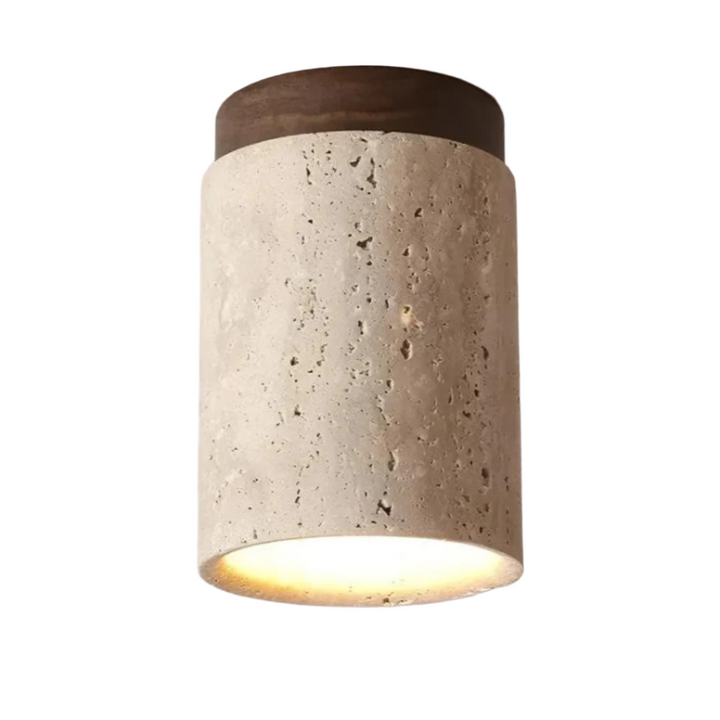 Trendy Round Japanese Style Ceiling Lamp - ZenLight-Brown-Warm light (3000K)-State of Style