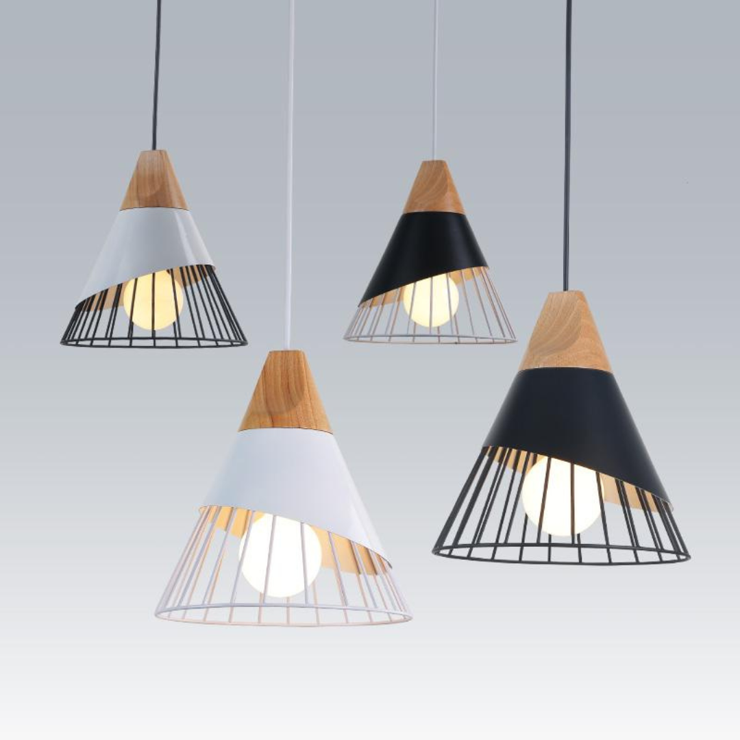 Trendy Scandinavian Industrial Pendant Light - UrbanBeam-Rust Orange-State of Style