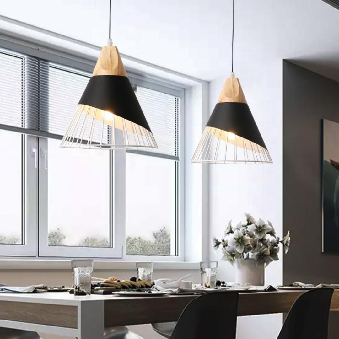 Trendy Scandinavian Industrial Pendant Light - UrbanBeam-Rust Orange-State of Style