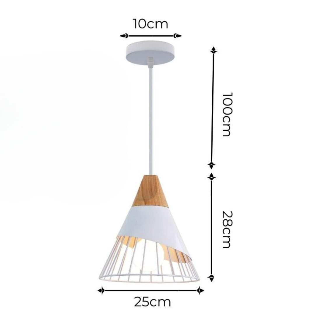 Trendy Scandinavian Industrial Pendant Light - UrbanBeam-Rust Orange-State of Style