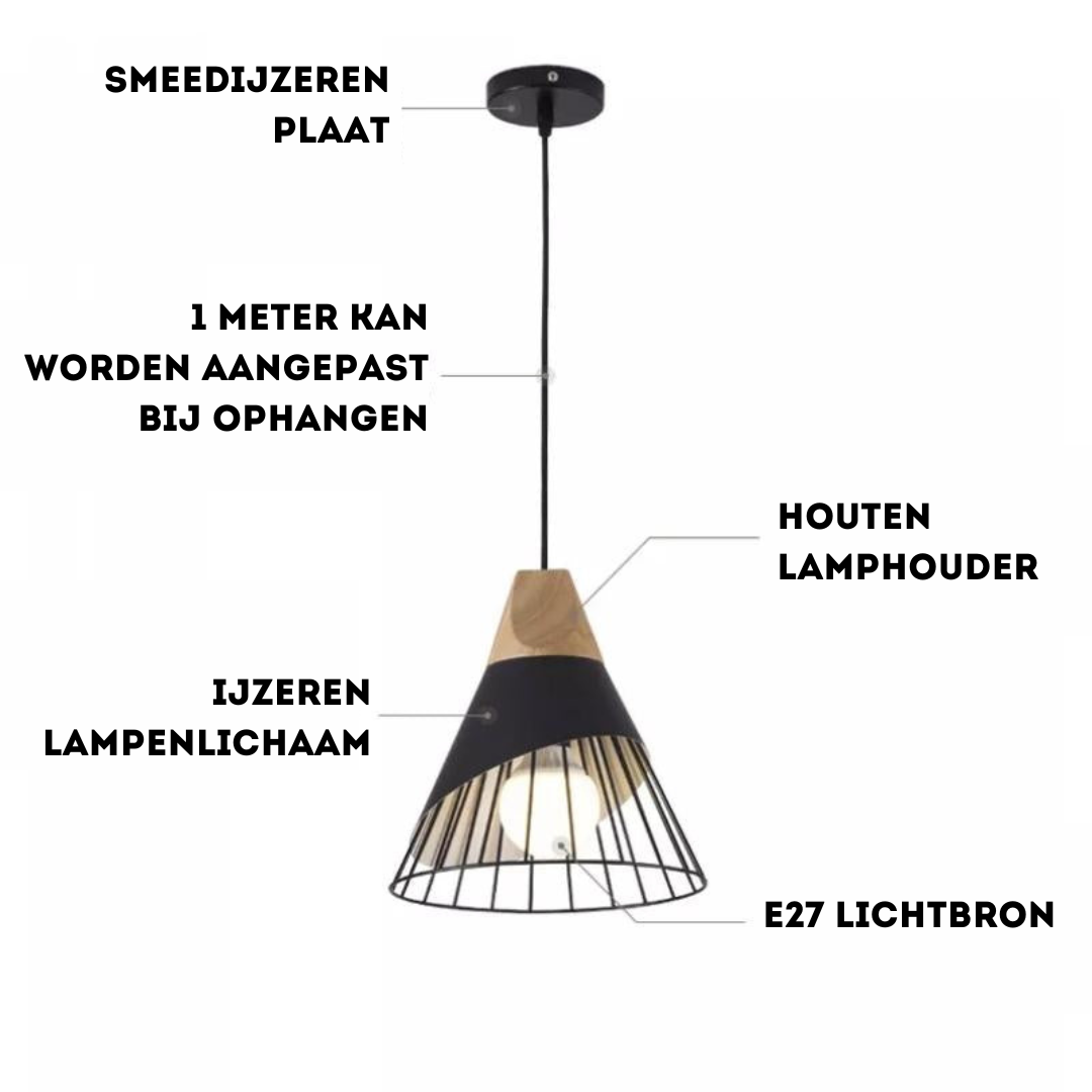 Trendy Scandinavian Industrial Pendant Light - UrbanBeam-Rust Orange-State of Style