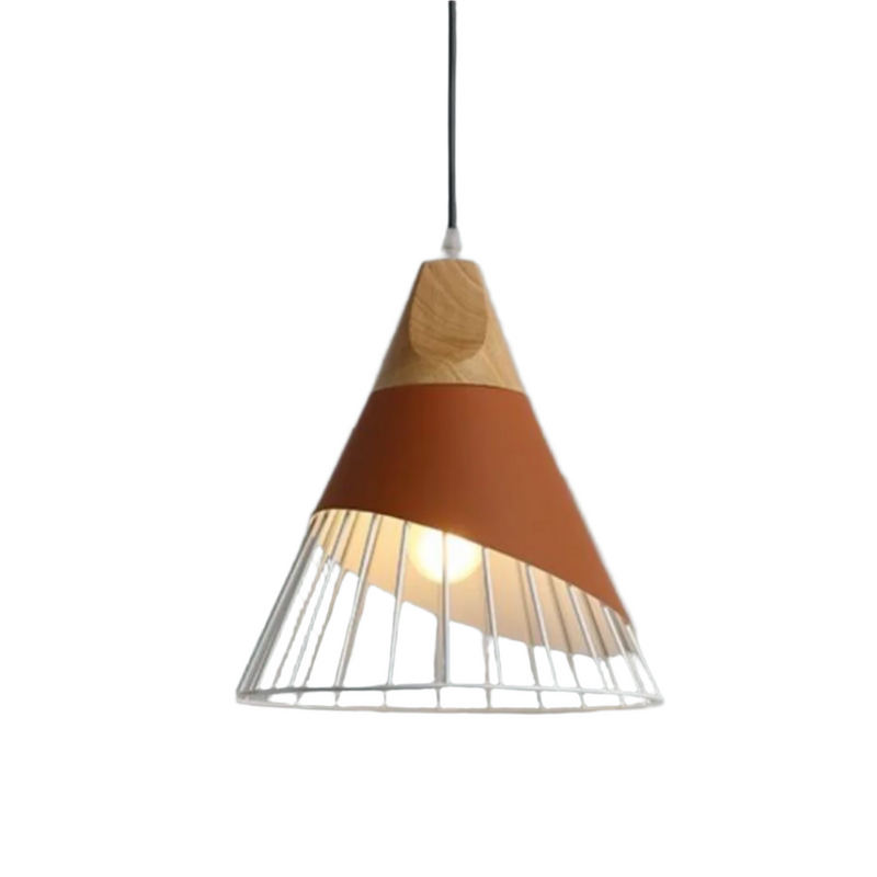 Trendy Scandinavian Industrial Pendant Light - UrbanBeam-Rust Orange-State of Style