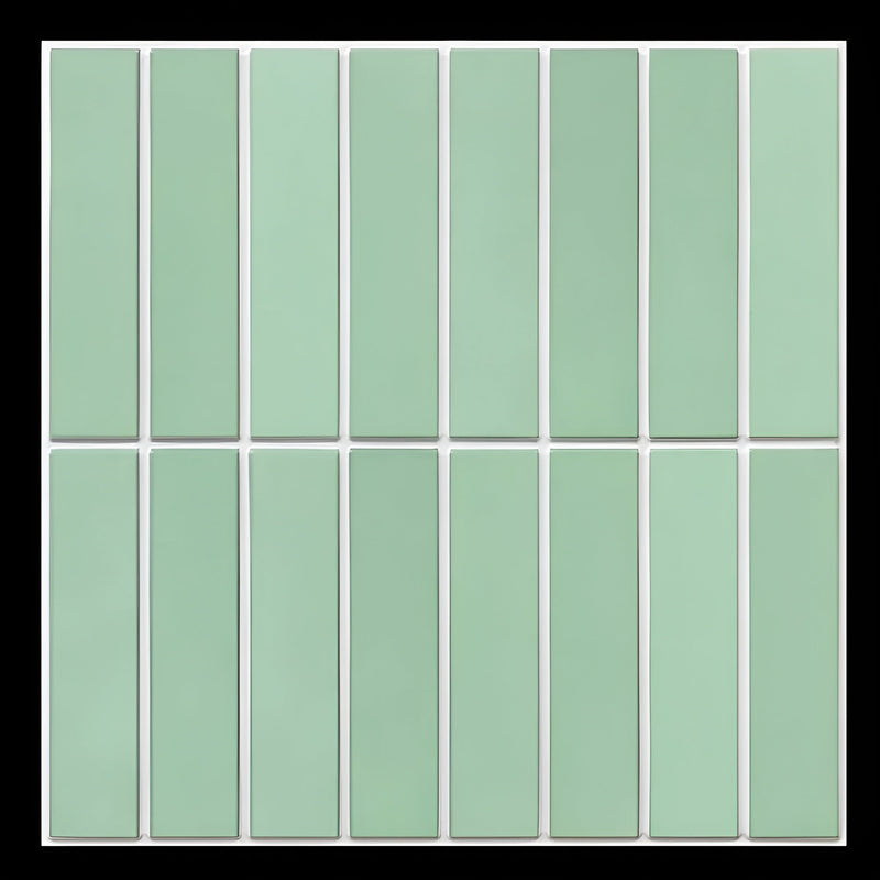 Trendy Self-Adhesive Wall Panels - PeelLux-Light Green-State of Style
