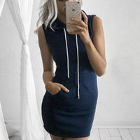 Trendy Sleeveless Mini Summer Dress with Twist Detail – Liora (Buy 1 Get 1 FREE)-Dark blue-XS-State of Style