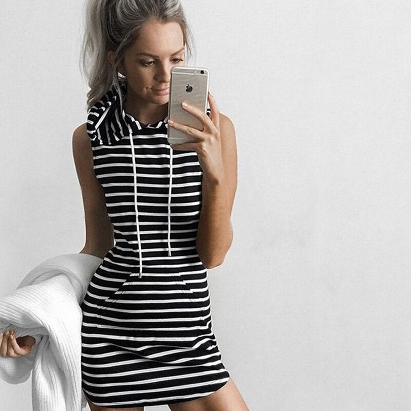 Trendy Sleeveless Mini Summer Dress with Twist Detail – Liora (Buy 1 Get 1 FREE)-Gray-XS-State of Style