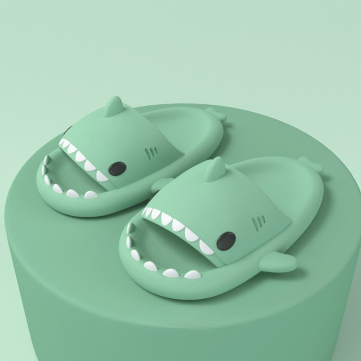 Trendy SoftSteps Sharkies Slipper – Soft, Cushioned & Buy 1 Get 1 Free-Mint green-3.5-4.5-State of Style
