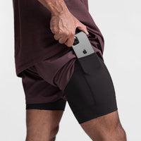 Trendy sports shorts with breathable material and side pocket – Marky-White-S-State of Style