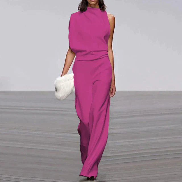 Trendy Summer Jumpsuit - Claire-Pink-S-State of Style