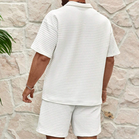 Trendy summer set for men with a breezy waffle texture – Neil-White-S-State of Style