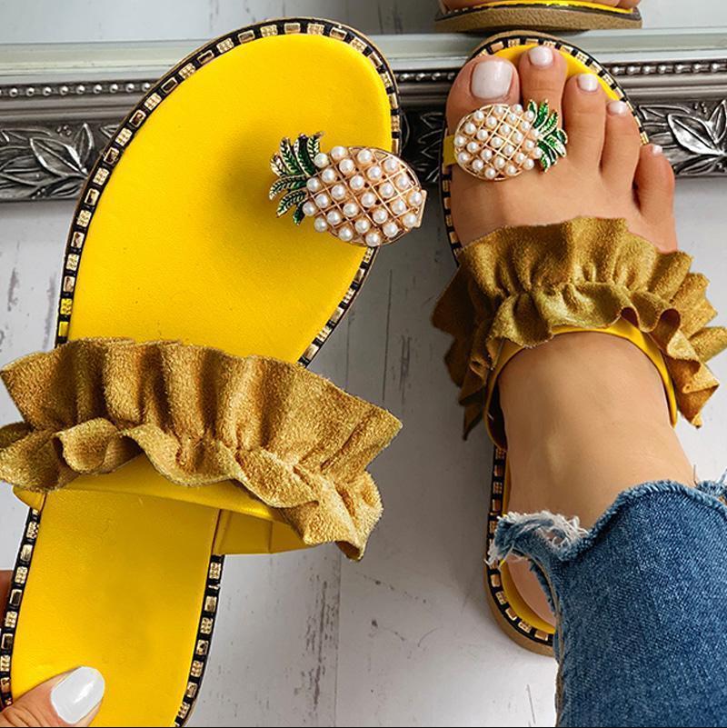 Trendy summer shoes with comfort sole – Lina-Yellow-3-State of Style