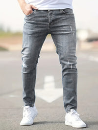 Trendy Tailored Fit Jeans - Liam-Grey-XS-State of Style