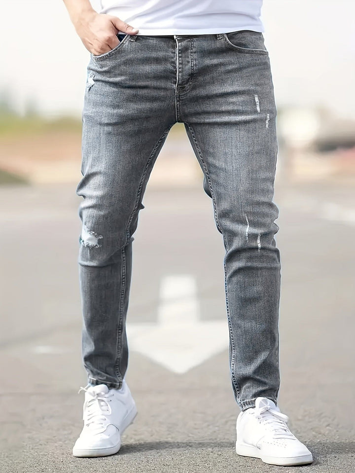 Trendy Tailored Fit Jeans - Liam-Grey-XS-State of Style