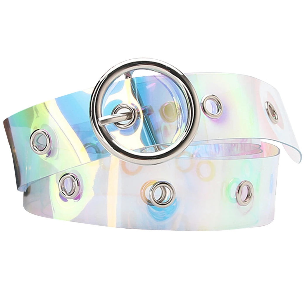 Trendy Transparent Eyelet Belt-Circle-State of Style