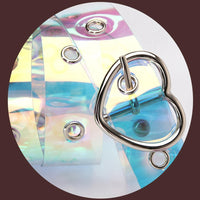 Trendy Transparent Eyelet Belt-Square-State of Style