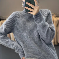 Trendy Turtleneck for Women - Serena-Dark Grey-S-State of Style