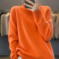 Trendy Turtleneck for Women - Serena-Orange-S-State of Style