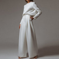 Trendy Two-Piece Palazzo Set - Amara-Black-S-State of Style