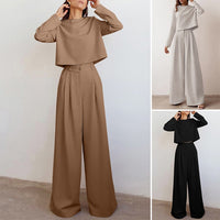 Trendy Two-Piece Palazzo Set - Amara-Black-S-State of Style