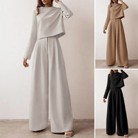 Trendy Two-Piece Palazzo Set - Amara-Black-S-State of Style