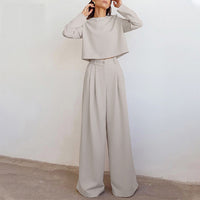 Trendy Two-Piece Palazzo Set - Amara-Black-S-State of Style