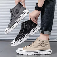 Trendy Urban Canvas Sneakers for Men - Viktor-Grey-8-State of Style