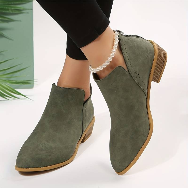 Trendy Women's Ankle Boots - Iris-Green-5-State of Style