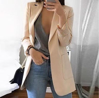 Trendy Women’s Blazer Vest – Elise-Apricot-S-State of Style