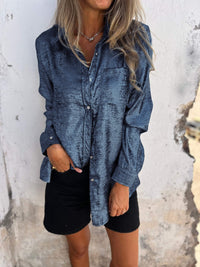 Trendy Women's Blouse – Evelyn-Blue-S-State of Style
