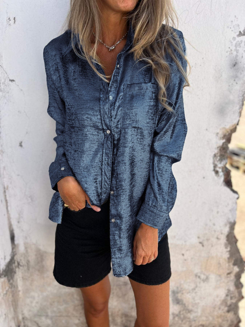 Trendy Women's Blouse – Evelyn-Blue-S-State of Style