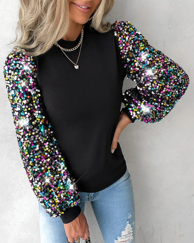 Trendy Women's Blouse with Colourful Balloon Sleeves - Lorena-S-State of Style