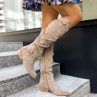 Trendy Women's Boots - Bella-Beige-35-State of Style