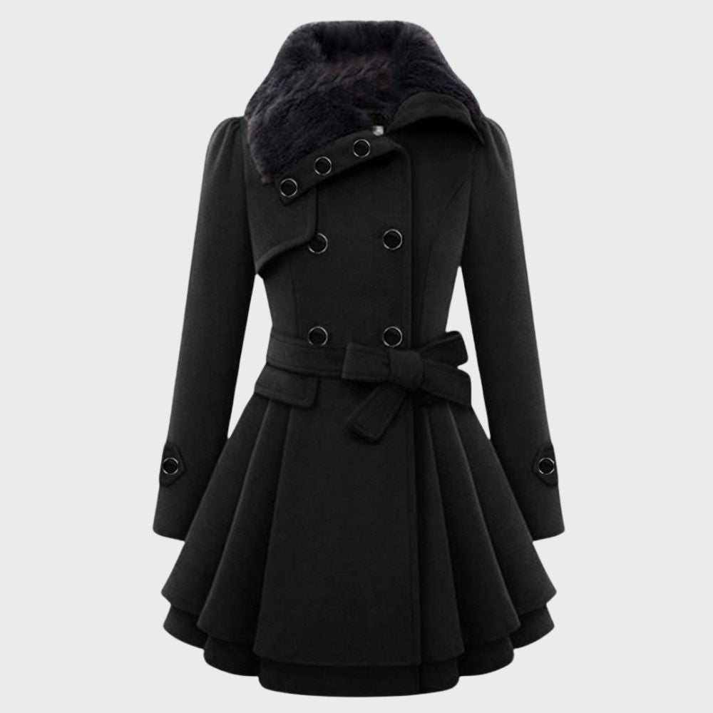 Trendy Women's Coat - BellaVogue-Black-S-State of Style