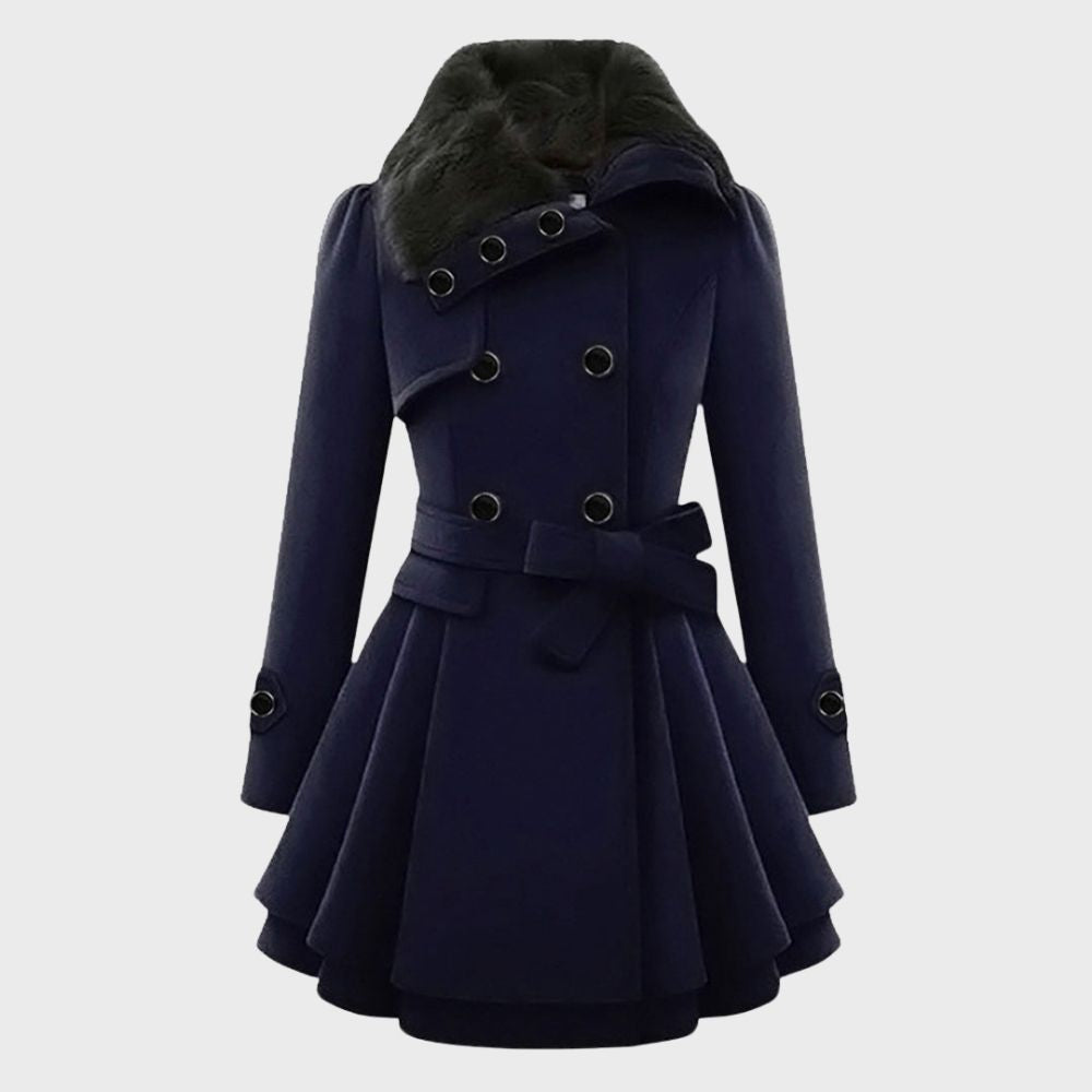 Trendy Women's Coat - BellaVogue-Blue-S-State of Style