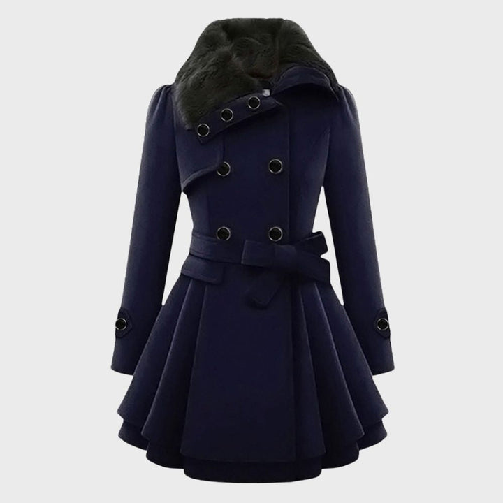 Trendy Women's Coat - BellaVogue-Blue-S-State of Style