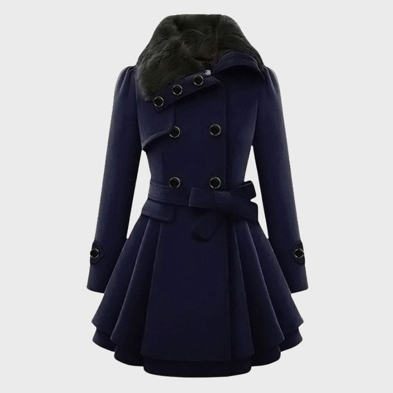 Trendy Women's Coat - BellaVogue-Blue-S-State of Style