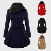 Trendy Women's Coat - BellaVogue-Khaki-S-State of Style