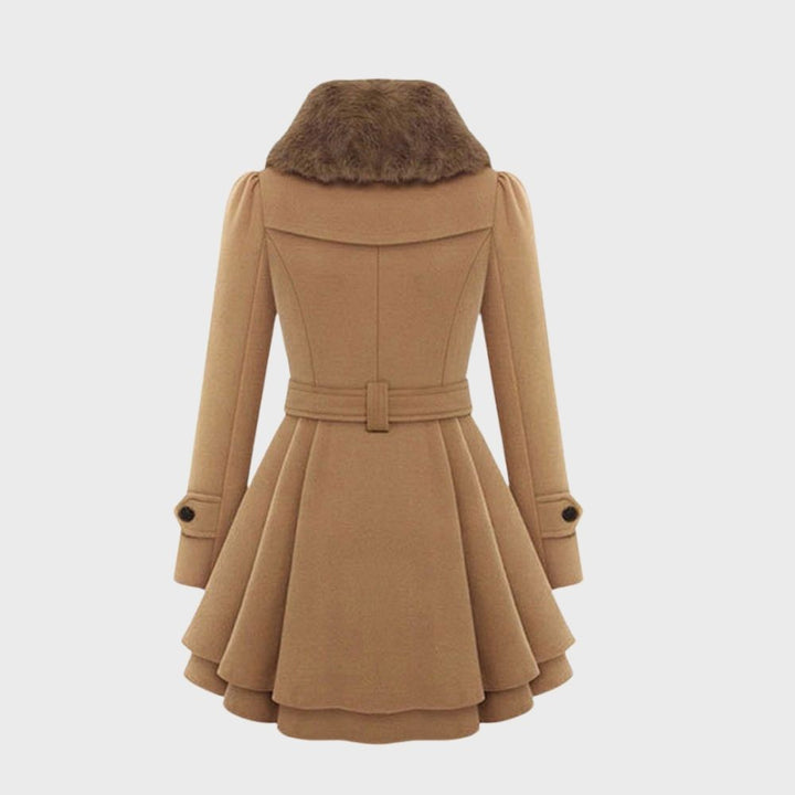 Trendy Women's Coat - BellaVogue-Khaki-S-State of Style