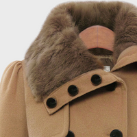 Trendy Women's Coat - BellaVogue-Khaki-S-State of Style