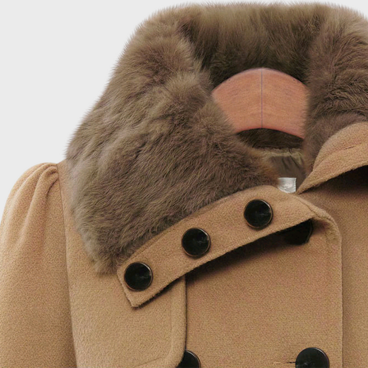 Trendy Women's Coat - BellaVogue-Khaki-S-State of Style