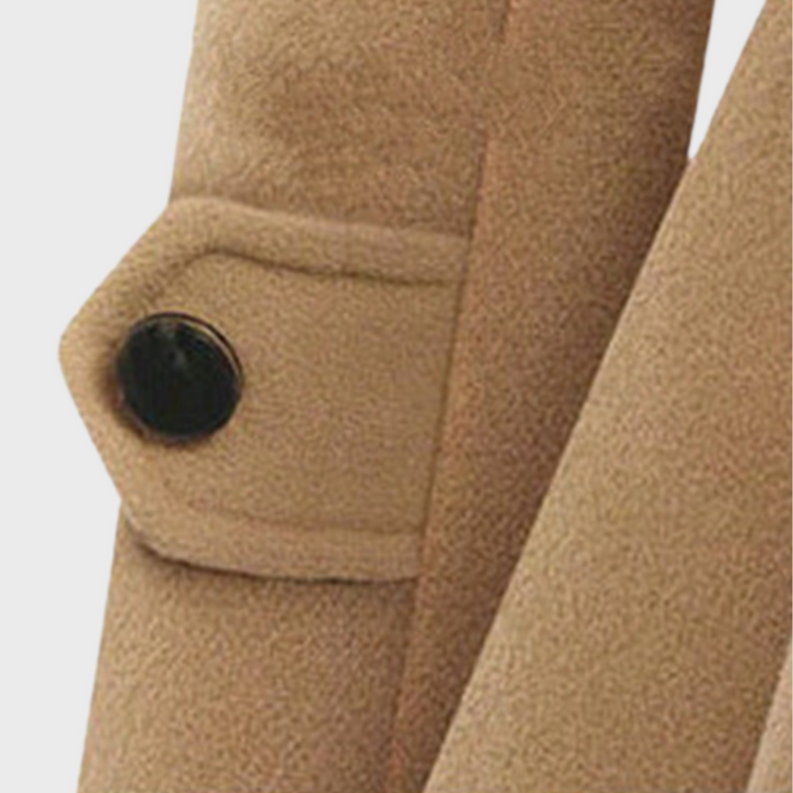 Trendy Women's Coat - BellaVogue-Khaki-S-State of Style