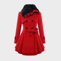 Trendy Women's Coat - BellaVogue-Red-S-State of Style