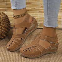 Trendy women's comfort sandals with orthopedic support – Mirella-Brown-3-State of Style