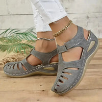 Trendy women's comfort sandals with orthopedic support – Mirella-Gray-3-State of Style