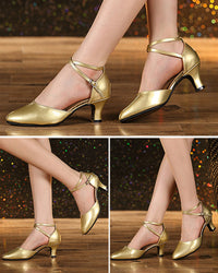 Trendy women's heeled shoes with block heels for every season – Lina-3-Silver-3.5CM-State of Style