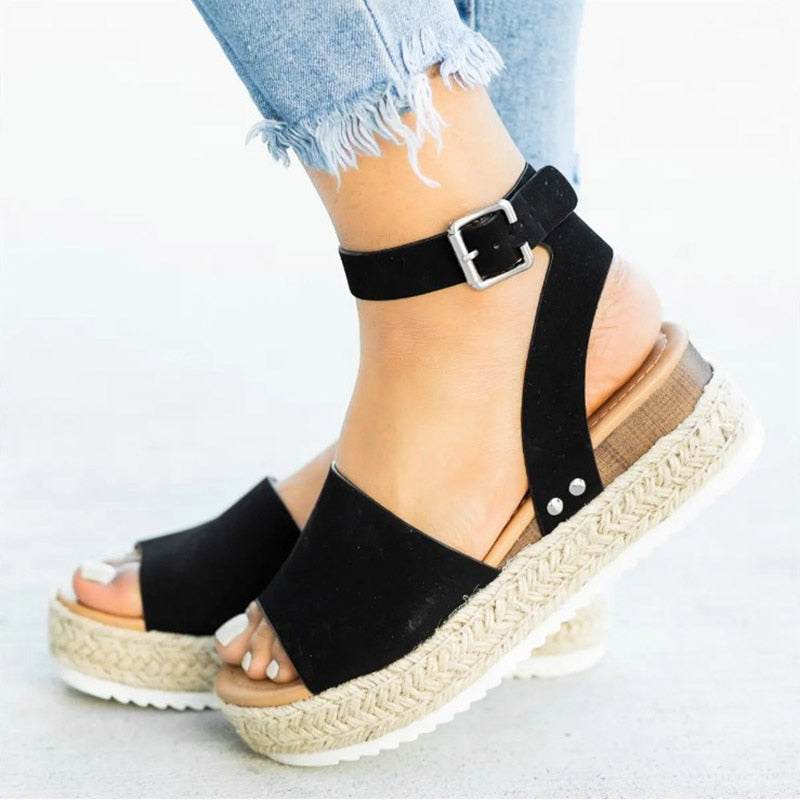 Trendy women's high heel sandals with zipper – Leona-Black-3-State of Style