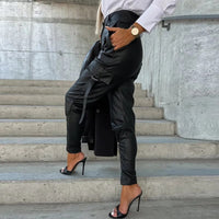 Trendy Women's Leather Pants - Sophie-Black-S-State of Style