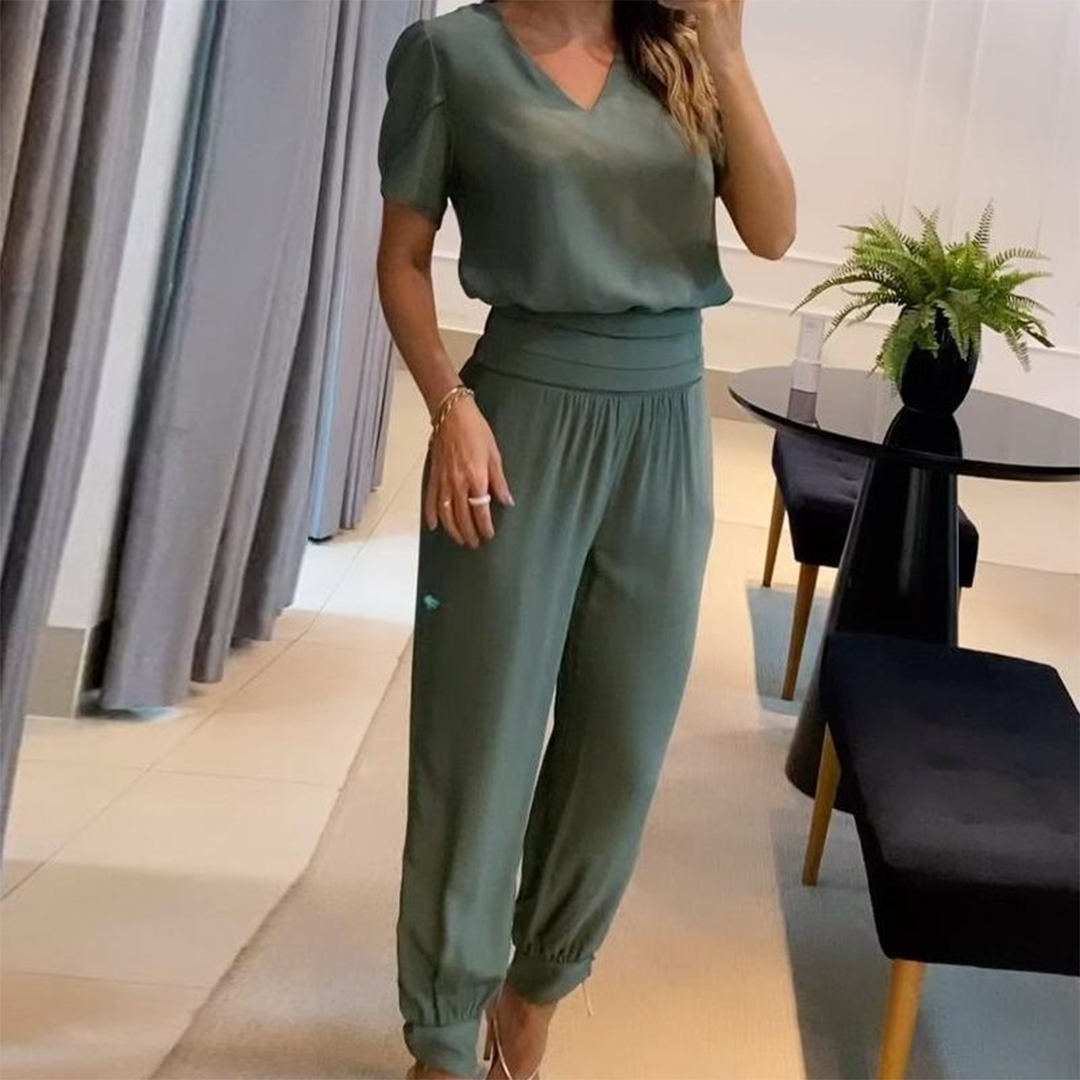 Trendy Women's Outfit - Viviana-Grey-Green-S-State of Style