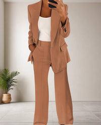 Trendy Women's Pantsuit - Isabella-Brown-S-State of Style