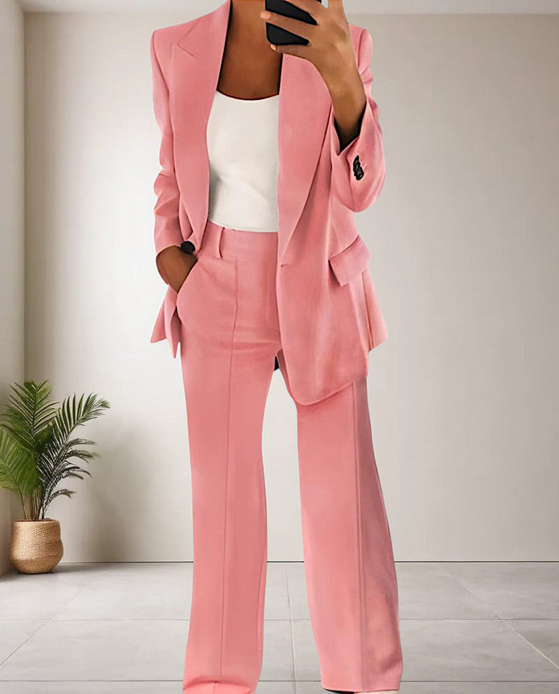 Trendy Women's Pantsuit - Isabella-Pink-S-State of Style